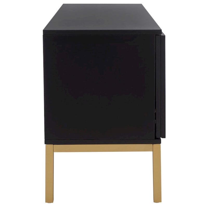 Meuble TV Safavieh Cristen à 1 étagère en rotin – 54 L x 15 P x 22 H po – 54Lx15Px22H