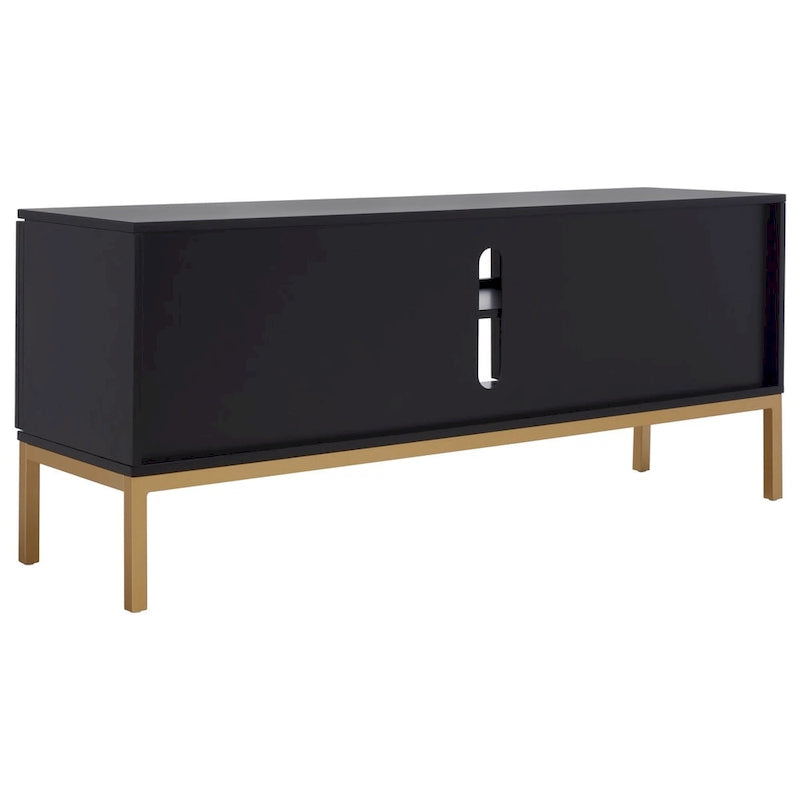 Meuble TV Safavieh Cristen à 1 étagère en rotin – 54 L x 15 P x 22 H po – 54Lx15Px22H