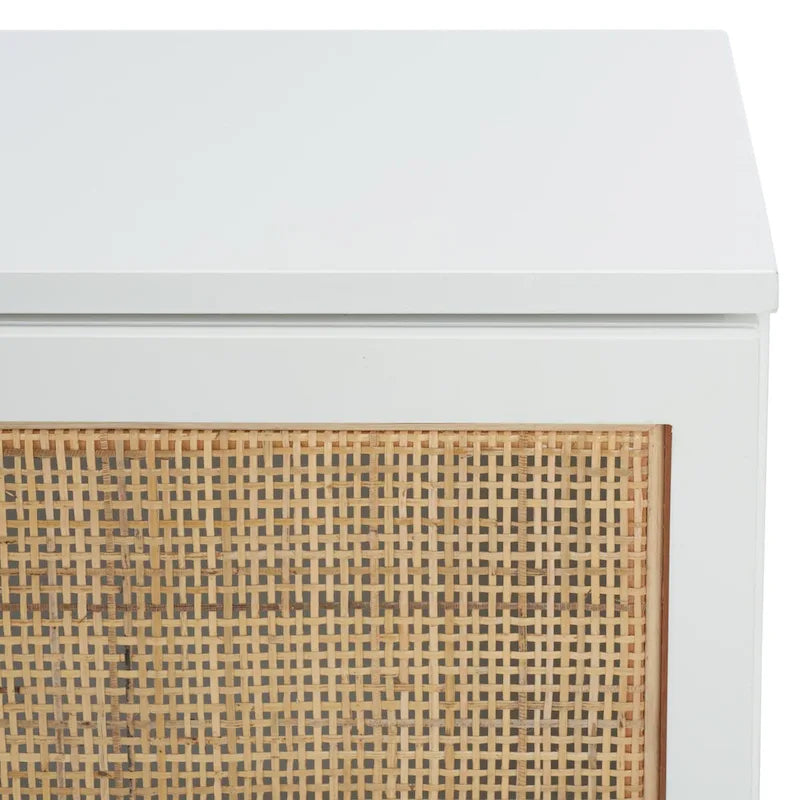 Meuble TV Safavieh Cristen à 1 étagère en rotin – 54 L x 15 P x 22 H po – 54Lx15Px22H
