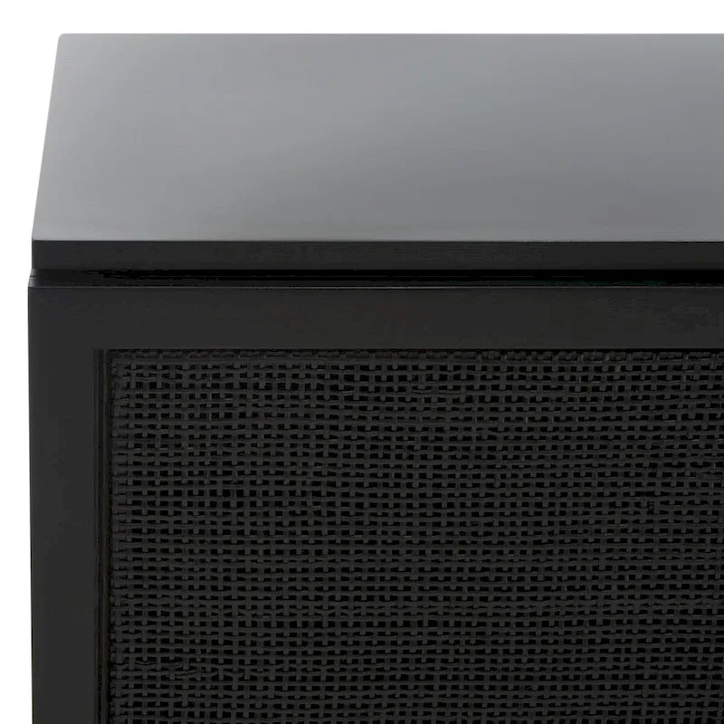 Meuble TV Safavieh Cristen à 1 étagère en rotin – 54 L x 15 P x 22 H po – 54Lx15Px22H