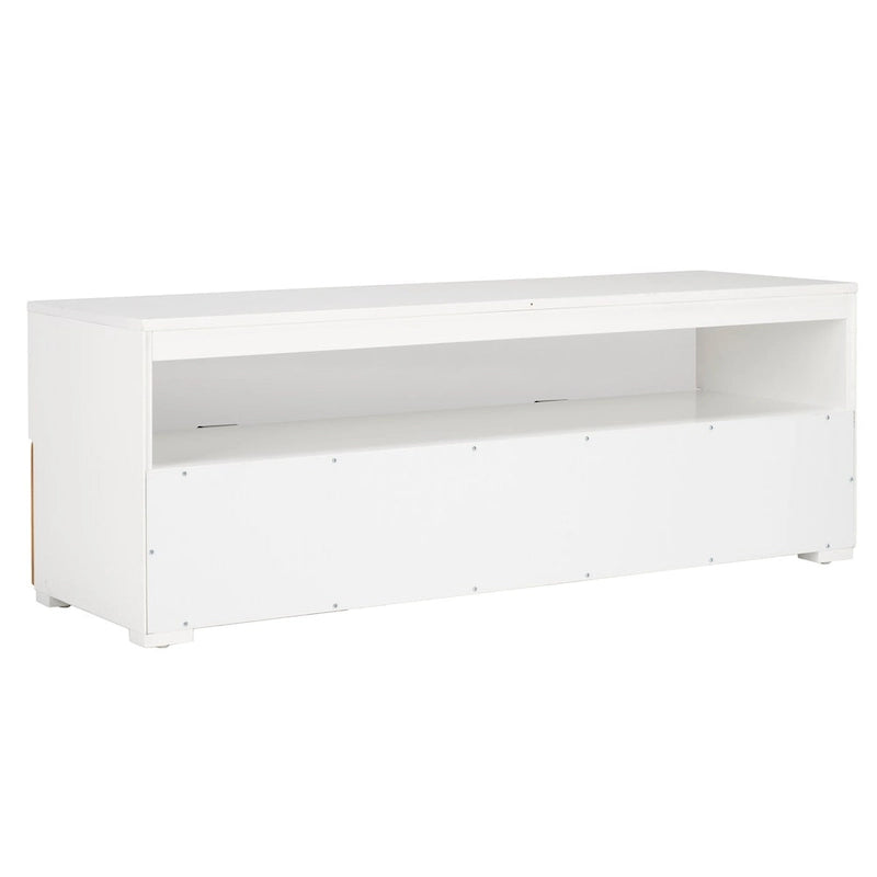 Meuble TV/multimédia SAFAVIEH Kaitlyn 2 tiroirs, 1 étagère (convient aux téléviseurs à écran plat jusqu'à 55 po) - 48 larg. x 16 prof. x 17 haut.