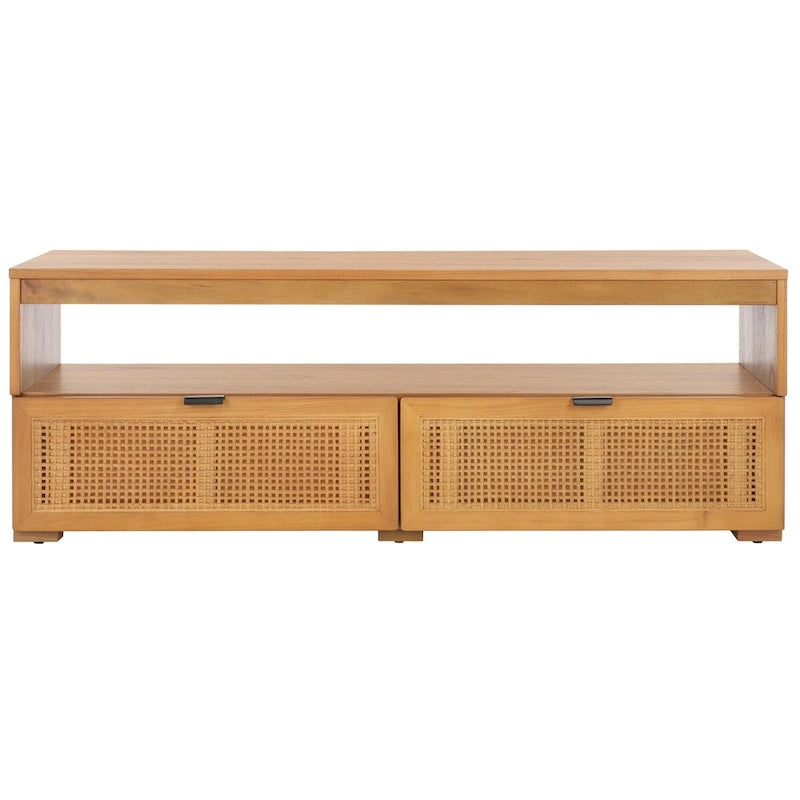 Meuble TV/multimédia SAFAVIEH Kaitlyn 2 tiroirs, 1 étagère (convient aux téléviseurs à écran plat jusqu'à 55 po) - 48 larg. x 16 prof. x 17 haut.