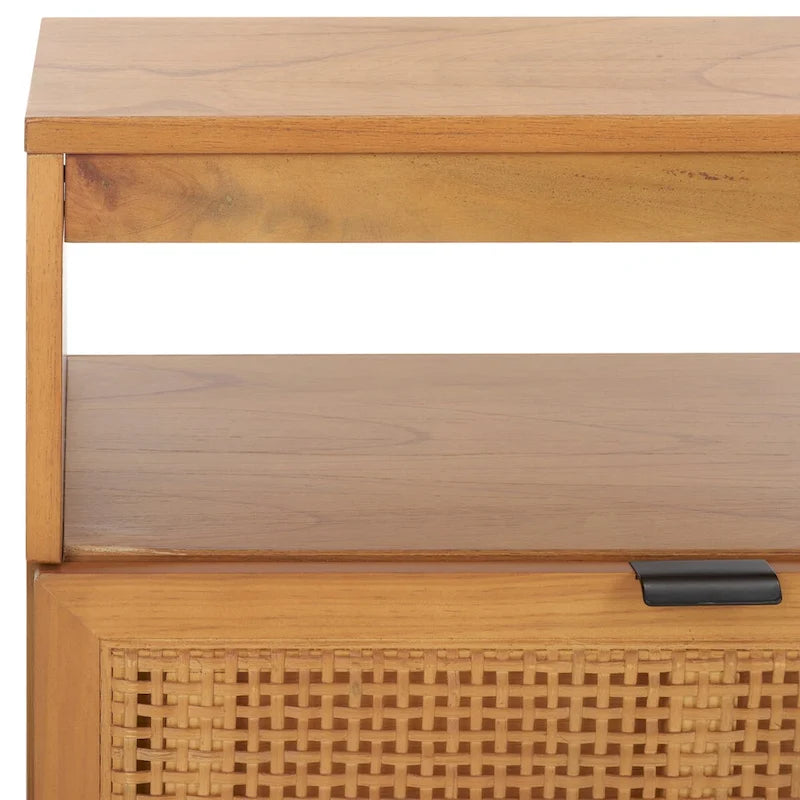 Meuble TV/multimédia SAFAVIEH Kaitlyn 2 tiroirs, 1 étagère (convient aux téléviseurs à écran plat jusqu'à 55 po) - 48 larg. x 16 prof. x 17 haut.
