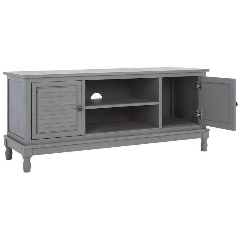 Meuble TV SAFAVIEH Caitlyn 2 portes 1 étagère – 47 L x 16 P x 20 H – 47Lx16Px20H