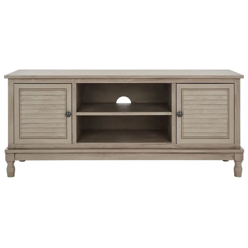 Meuble TV SAFAVIEH Caitlyn 2 portes 1 étagère – 47 L x 16 P x 20 H – 47Lx16Px20H