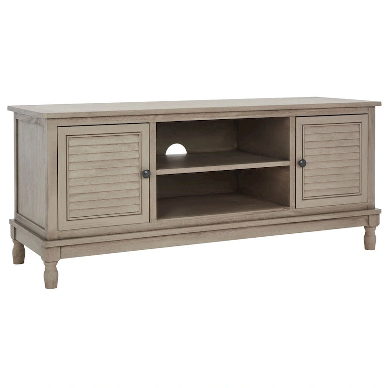 Meuble TV SAFAVIEH Caitlyn 2 portes 1 étagère – 47 L x 16 P x 20 H – 47Lx16Px20H