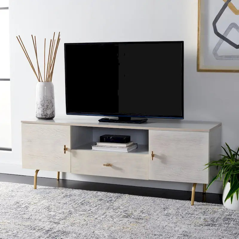 Meuble TV SAFAVIEH Lerke - 137,16 cm L x 40 cm P x 50 cm H - 137x40x50