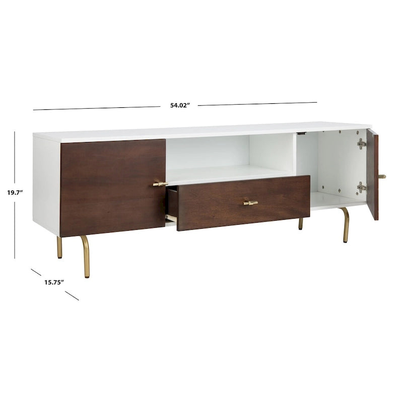Meuble TV SAFAVIEH Lerke - 137,16 cm L x 40 cm P x 50 cm H - 137x40x50