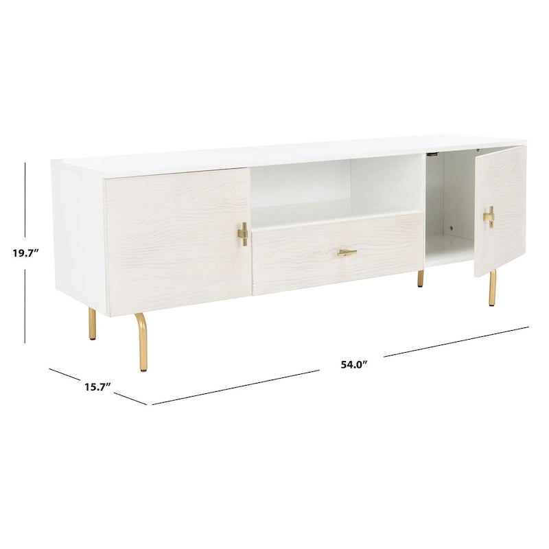 Meuble TV SAFAVIEH Lerke - 137,16 cm L x 40 cm P x 50 cm H - 137x40x50