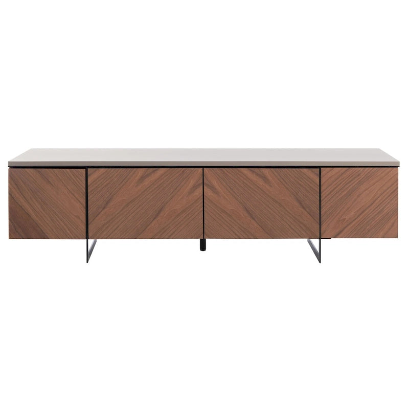 Meuble TV Stine Chevron par SAFAVIEH Couture - 60 po l. x 16 po P x 16 po H - 60 po l. x 16 po P x 16 po H