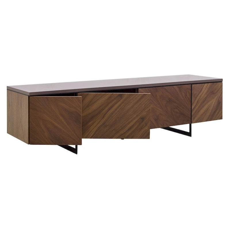 Meuble TV Stine Chevron par SAFAVIEH Couture - 60 po l. x 16 po P x 16 po H - 60 po l. x 16 po P x 16 po H