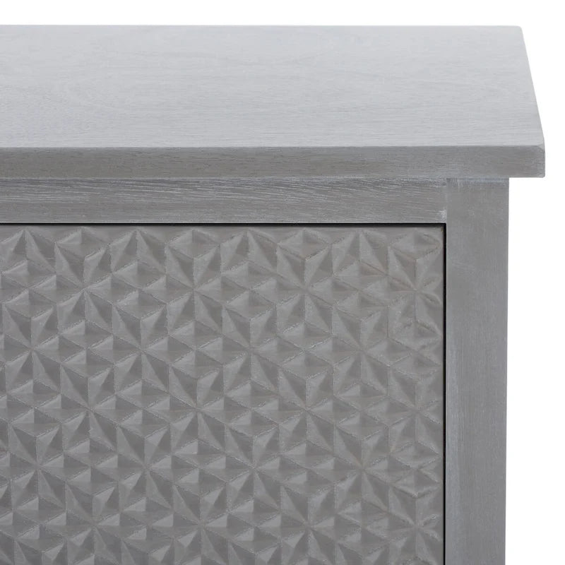 Meuble TV 2 portes 1 étagère Paola SAFAVIEH - 47 L x 16 P x 20 H - 47Lx16Px20H
