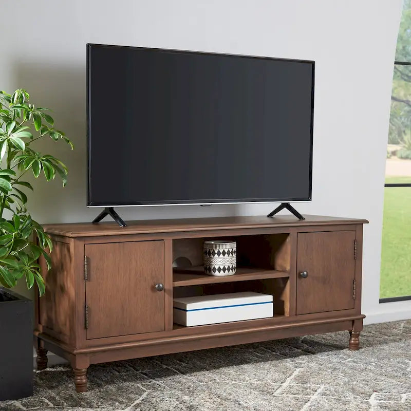 Meuble TV Media SAFAVIEH Tess 2 Portes 1 Étagère - 47.3 l x 15.8 P x 20 H - 47Px16Px20H