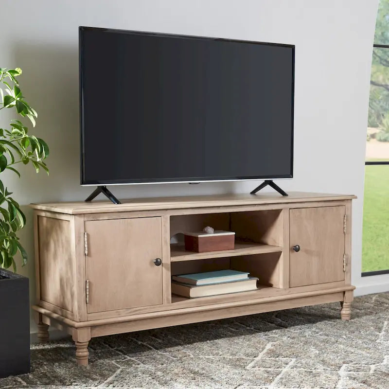 Meuble TV Media SAFAVIEH Tess 2 Portes 1 Étagère - 47.3 l x 15.8 P x 20 H - 47Px16Px20H
