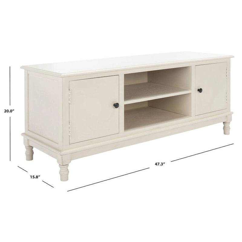 Meuble TV Media SAFAVIEH Tess 2 Portes 1 Étagère - 47.3 l x 15.8 P x 20 H - 47Px16Px20H
