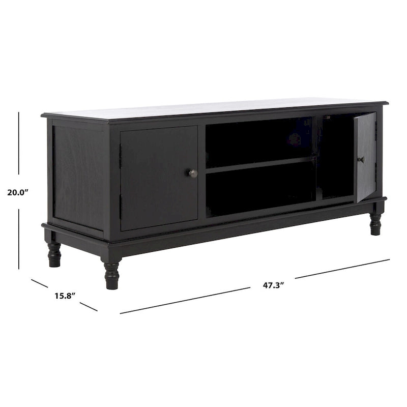 Meuble TV Media SAFAVIEH Tess 2 Portes 1 Étagère - 47.3 l x 15.8 P x 20 H - 47Px16Px20H