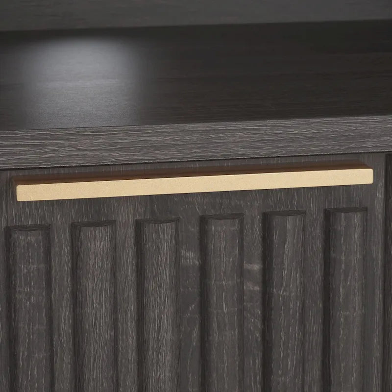 Meuble TV multimédia SAFAVIEH Alyse à 2 tiroirs et 2 étagères (compatible avec les écrans plats jusqu'à 65 pouces) - 153,4 cm x 39,6 cm x 63 cm