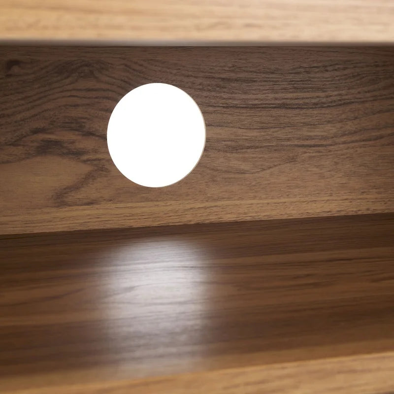 Meuble TV multimédia SAFAVIEH Alyse à 2 tiroirs et 2 étagères (compatible avec les écrans plats jusqu'à 65 pouces) - 153,4 cm x 39,6 cm x 63 cm