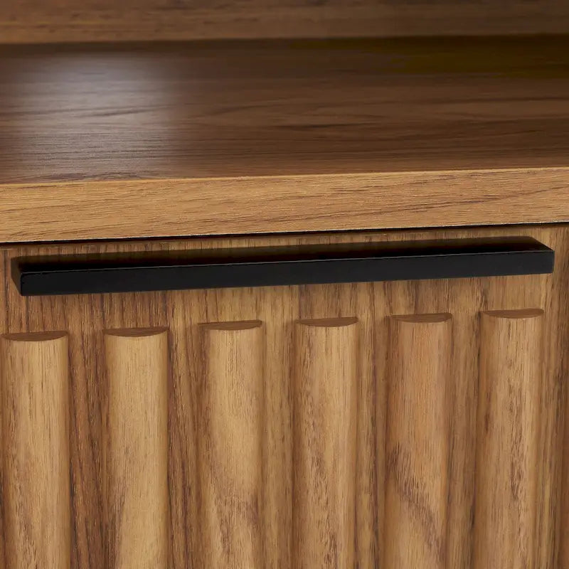Meuble TV multimédia SAFAVIEH Alyse à 2 tiroirs et 2 étagères (compatible avec les écrans plats jusqu'à 65 pouces) - 153,4 cm x 39,6 cm x 63 cm