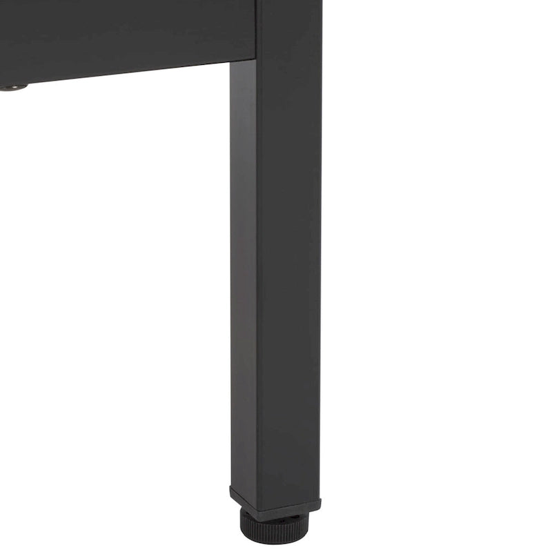 Meuble TV multimédia SAFAVIEH Alyse à 2 tiroirs et 2 étagères (compatible avec les écrans plats jusqu'à 65 pouces) - 153,4 cm x 39,6 cm x 63 cm