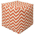 Majestic Home Goods Pouf Cubique Chevron Intérieur/Extérieur