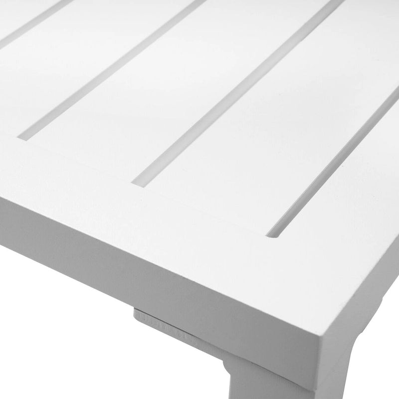 VredHom Chaises longues de jardin réglables en aluminium et table d'appoint – 153,4 cm (L) x 62,5 cm (l) x 40,9/103,6 cm (H)