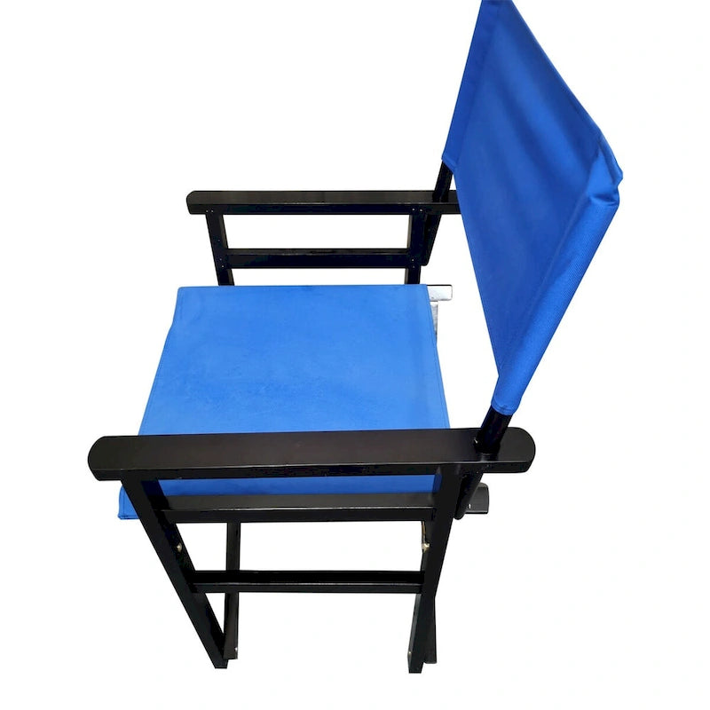 Lot de 2 chaises pliantes en bois et toile