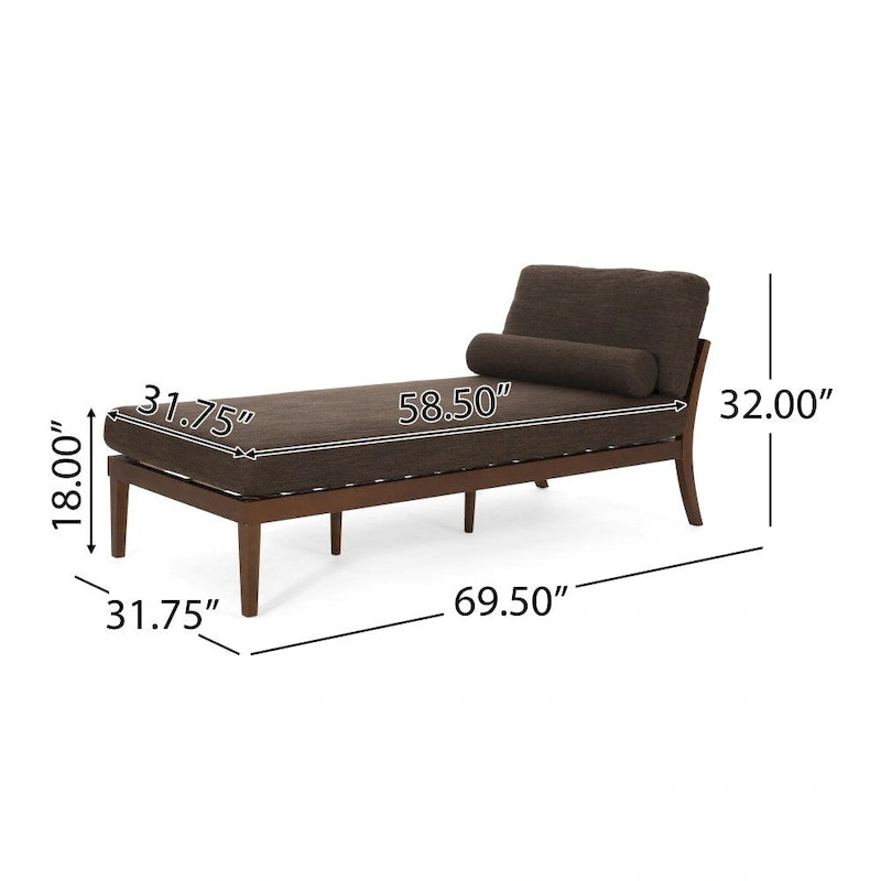 68,75 Méridienne au design moderne avec coussin confortable