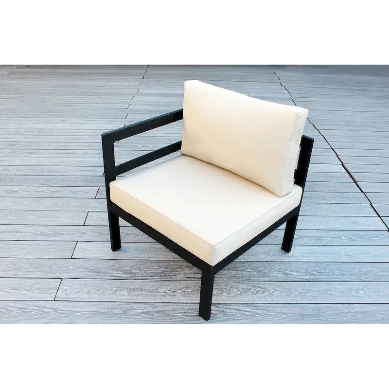 Ohana Outdoor Sectionnel huit pièces en aluminium avec coussins – Aucun assemblage requis