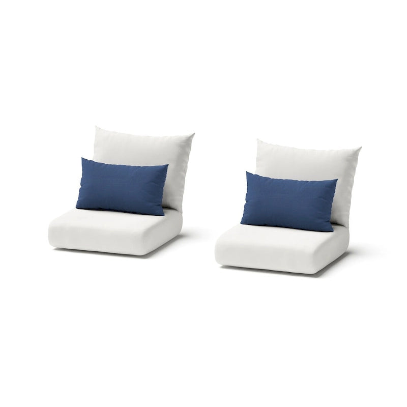 Ensemble 3 pièces Milo Espresso Sunbrella : fauteuils de jardin et table d'appoint