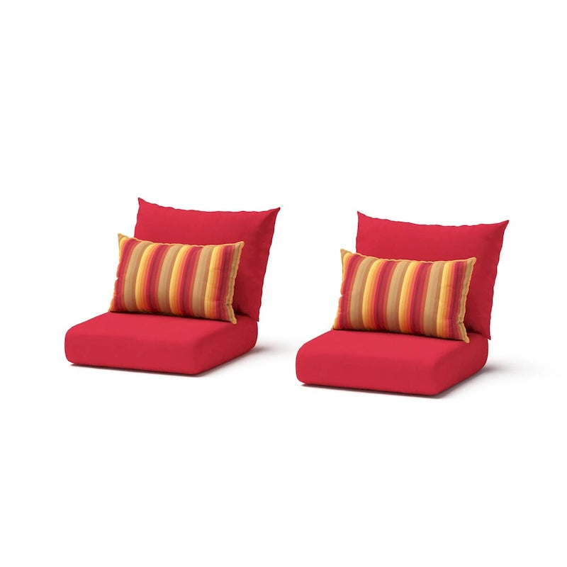 Ensemble 3 pièces Milo Espresso Sunbrella : fauteuils de jardin et table d'appoint
