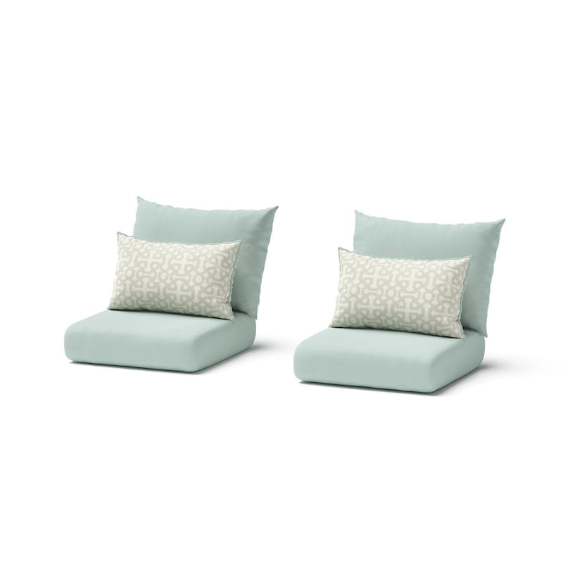 Ensemble 3 pièces Milo Espresso Sunbrella : fauteuils de jardin et table d'appoint