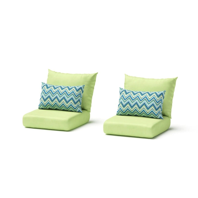 Ensemble 3 pièces Milo Espresso Sunbrella : fauteuils de jardin et table d'appoint