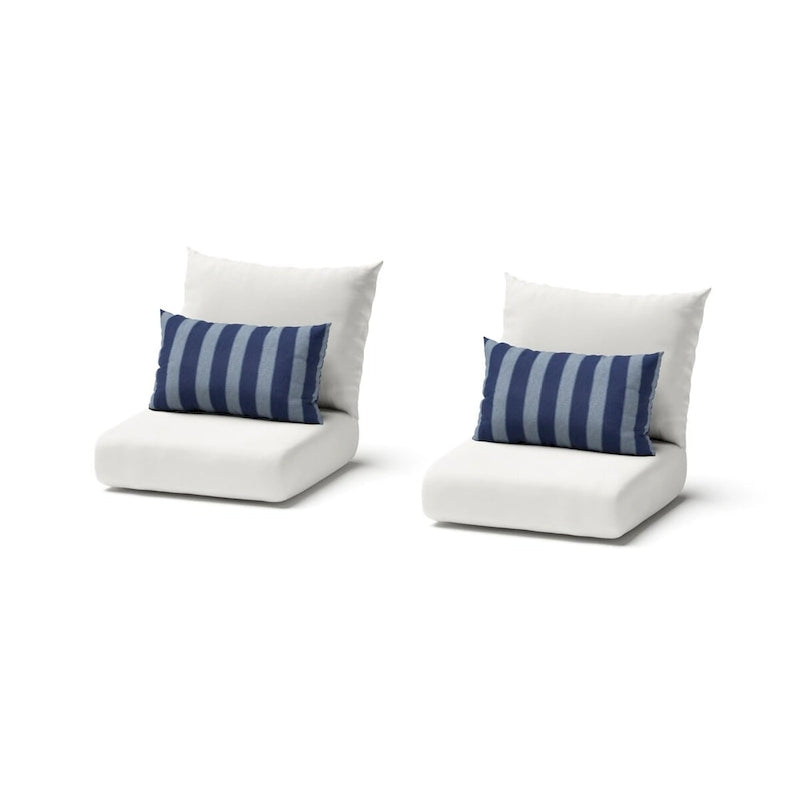 Ensemble 3 pièces Milo Espresso Sunbrella : fauteuils de jardin et table d'appoint