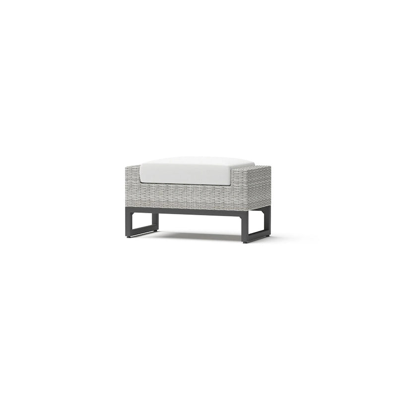 Ensemble de salon de jardin profond 7 pièces Milo Gray Sunbrella avec table