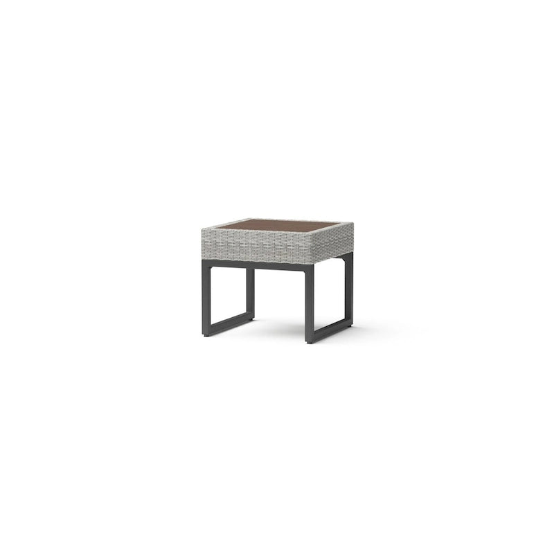 Ensemble de salon de jardin profond 7 pièces Milo Gray Sunbrella avec table