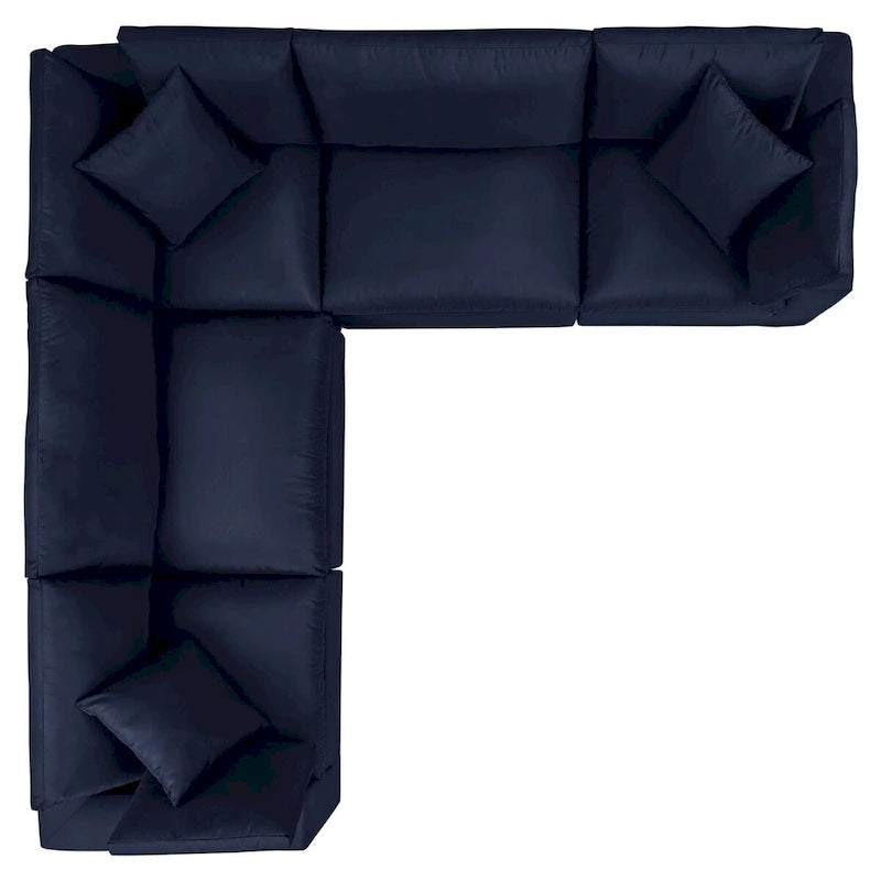 Canapé d'angle d'extérieur 5 pièces Commix