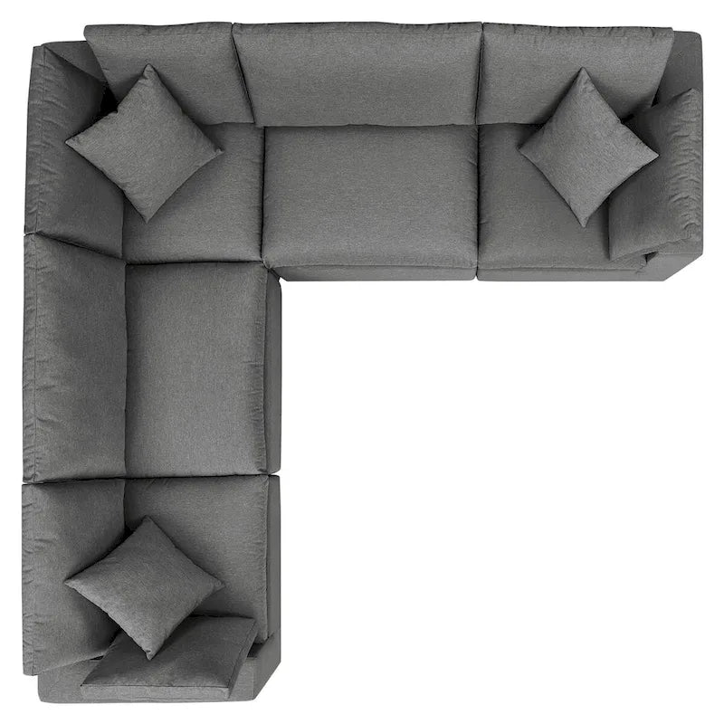 Canapé d'angle d'extérieur 5 pièces Commix