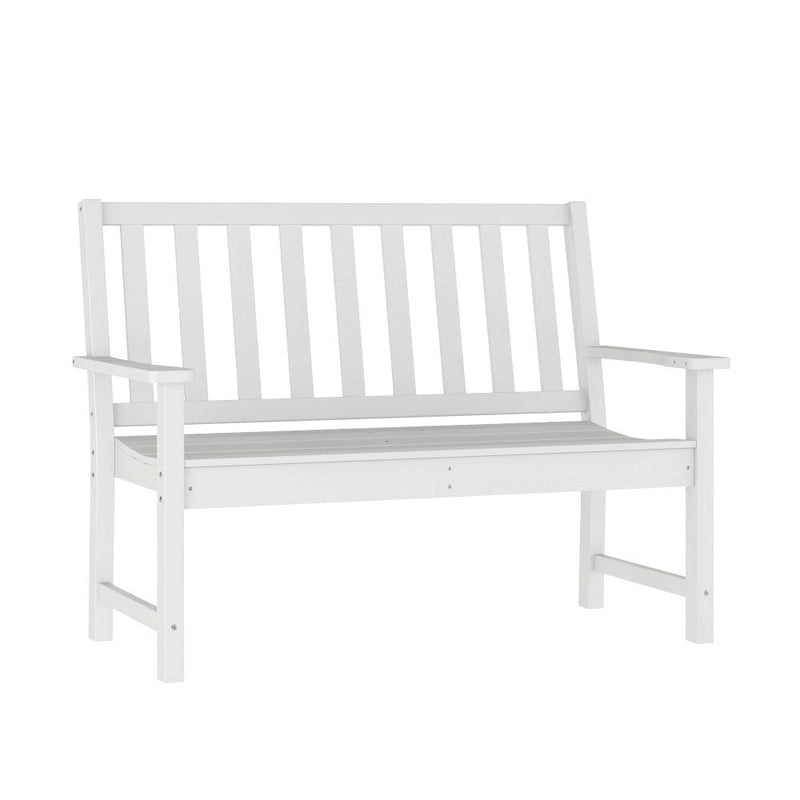 Banc Intérieur-Extérieur en PEHD Recyclé avec Assise Ergonomique et Accoudoirs Intégrés