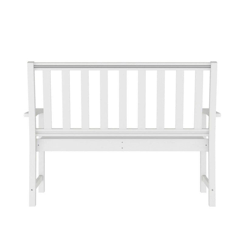 Banc Intérieur-Extérieur en PEHD Recyclé avec Assise Ergonomique et Accoudoirs Intégrés