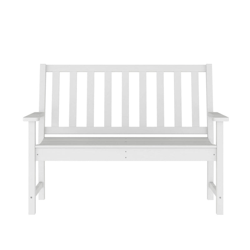 Banc Intérieur-Extérieur en PEHD Recyclé avec Assise Ergonomique et Accoudoirs Intégrés