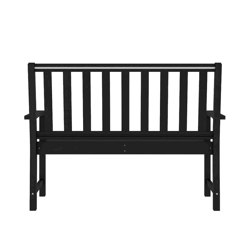 Banc Intérieur-Extérieur en PEHD Recyclé avec Assise Ergonomique et Accoudoirs Intégrés