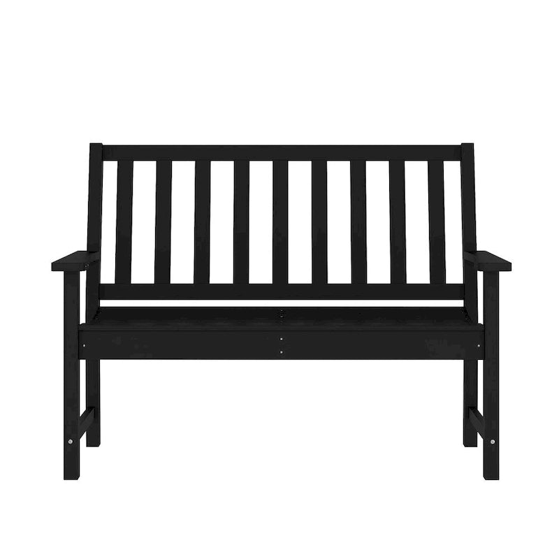 Banc Intérieur-Extérieur en PEHD Recyclé avec Assise Ergonomique et Accoudoirs Intégrés