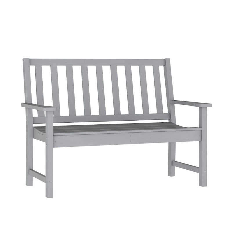 Banc Intérieur-Extérieur en PEHD Recyclé avec Assise Ergonomique et Accoudoirs Intégrés