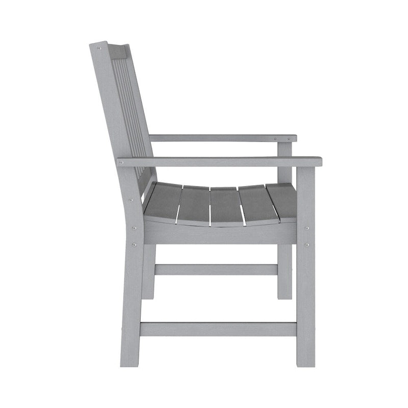 Banc Intérieur-Extérieur en PEHD Recyclé avec Assise Ergonomique et Accoudoirs Intégrés