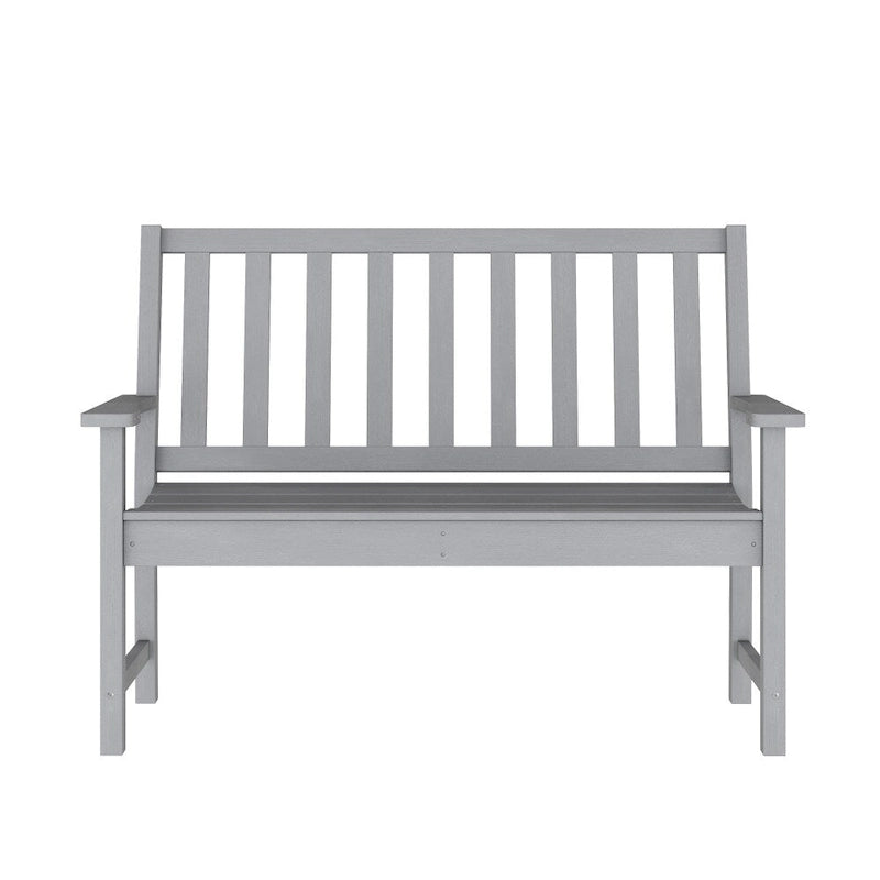 Banc Intérieur-Extérieur en PEHD Recyclé avec Assise Ergonomique et Accoudoirs Intégrés