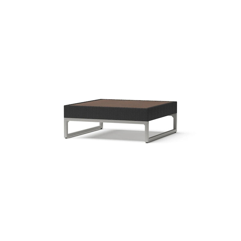 Sectionnel d'extérieur 4 pièces Milo Espresso Sunbrella avec table pour patio