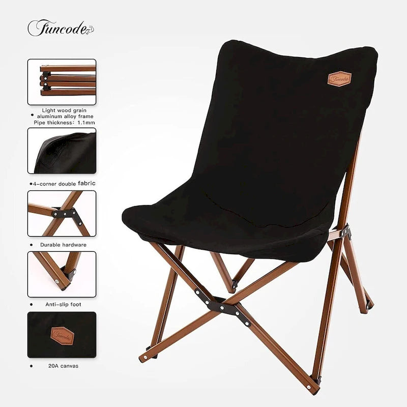 Chaise de camping pliante en toile portable avec sac de transport pour le camping, la plage, les pique-niques, le jardin, le patio