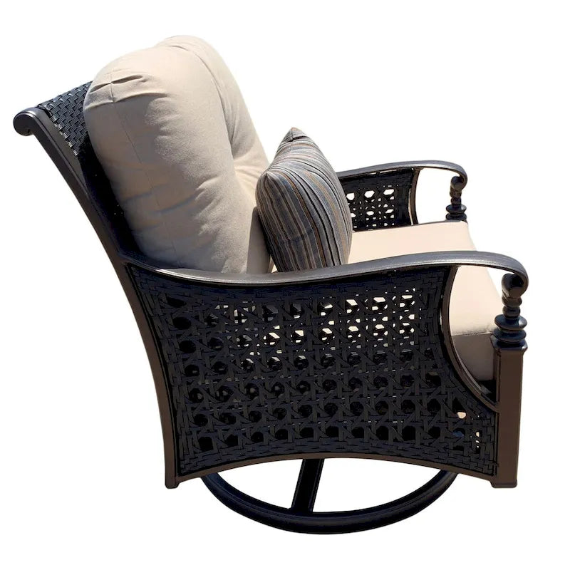 Fauteuil de jardin club pivotant et basculant Monterey Patio