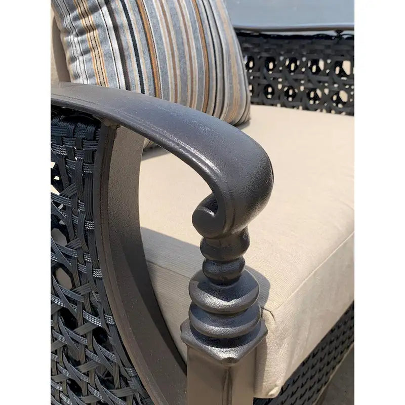Fauteuil de jardin club pivotant et basculant Monterey Patio